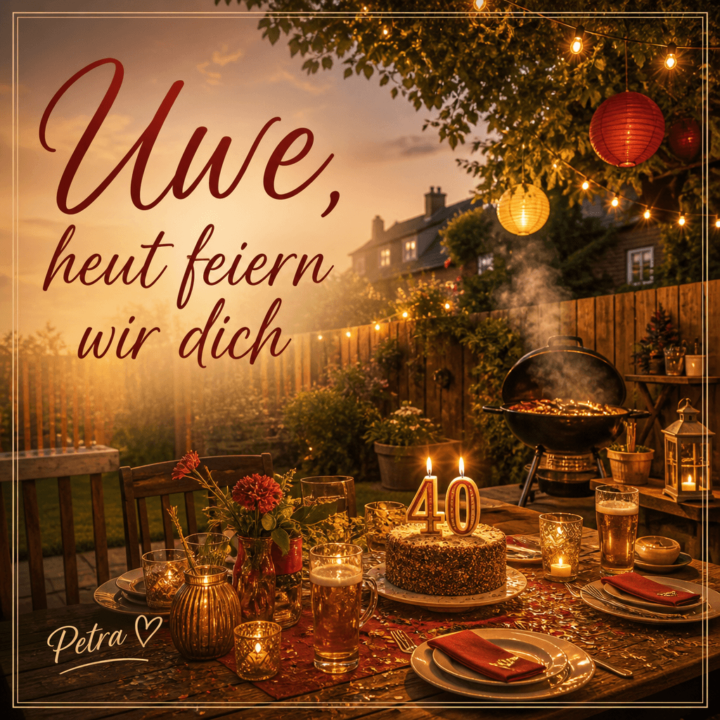 Cover: Uwes 40. im Garten – Petra singt für dich
