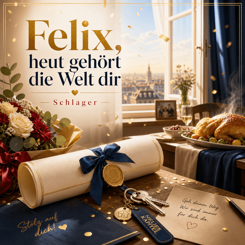 Cover: Felix’ Diplom – Aufbruch, Schlüssel & Sonntagsbraten