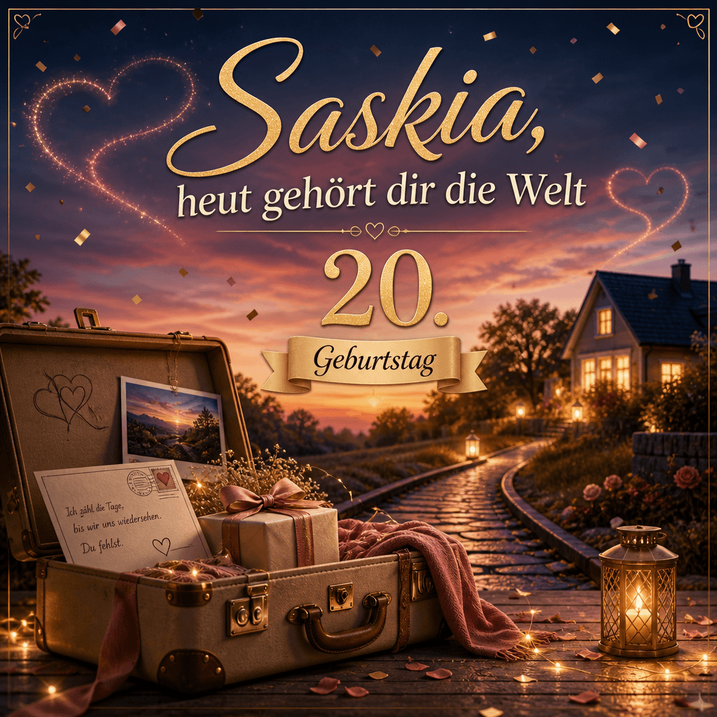 Cover: Saskias 20. Geburtstag – Zuhause wartet auf dich