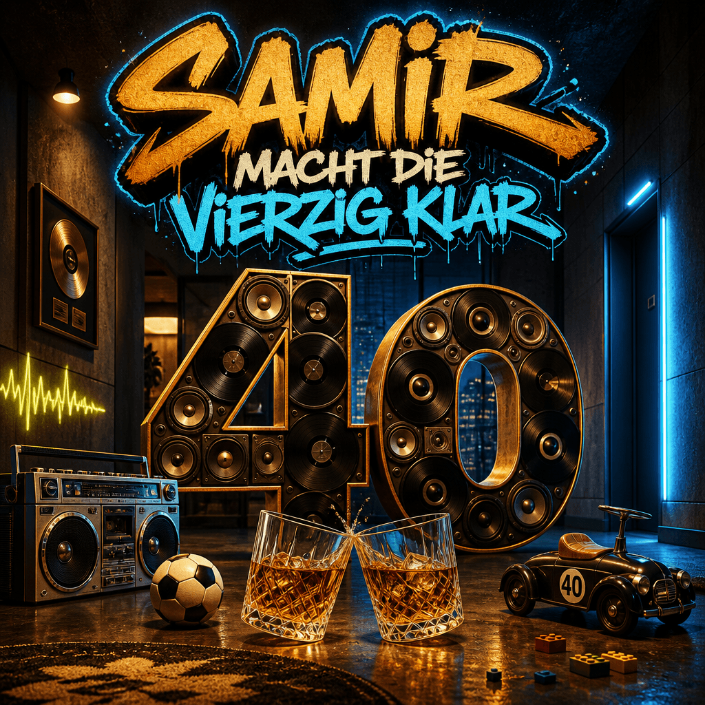 Cover: Samir macht die Vierzig klar – Hiphop von den Kumpels