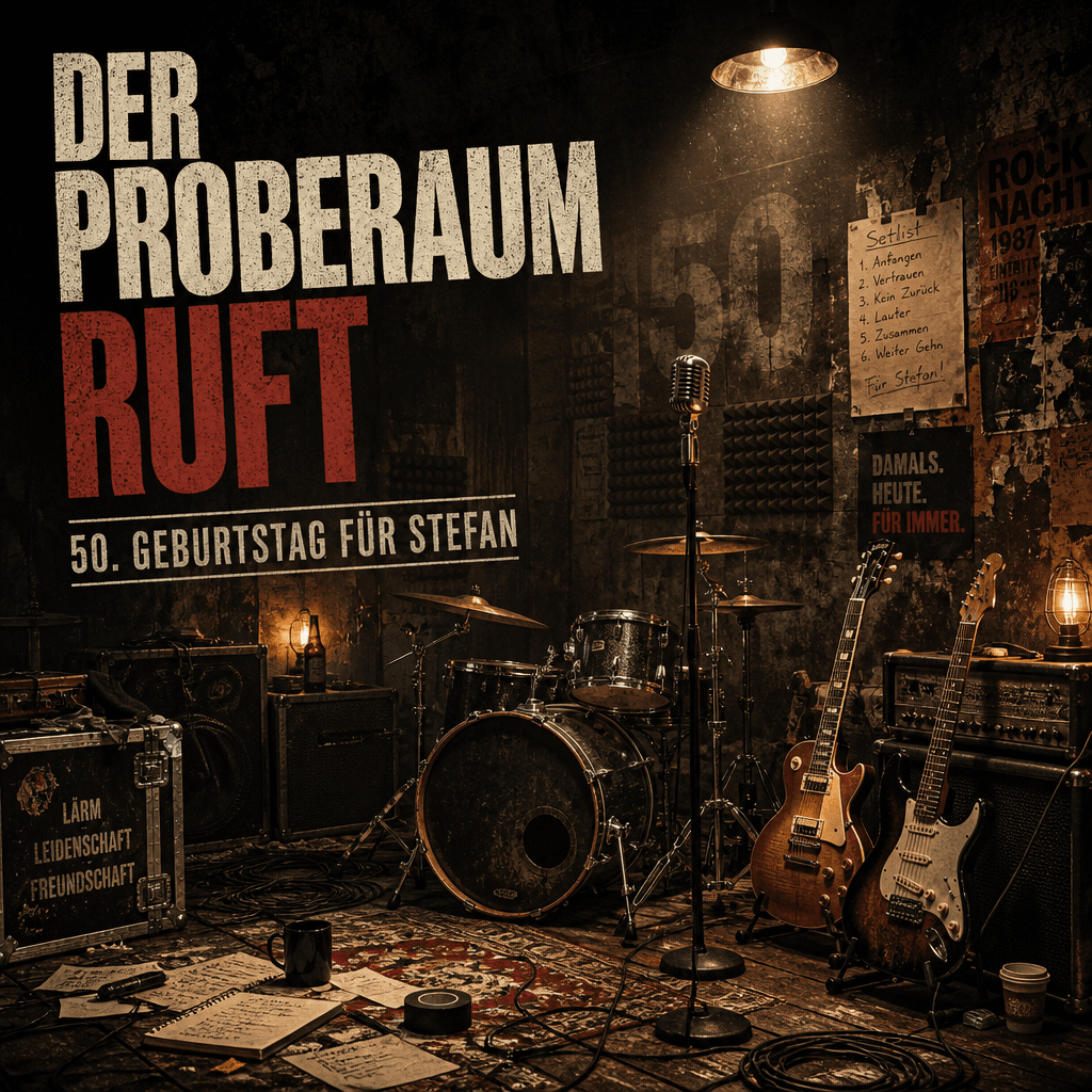 Cover: Stefan, der Proberaum ruft – zum 50. Geburtstag mit der alten Band