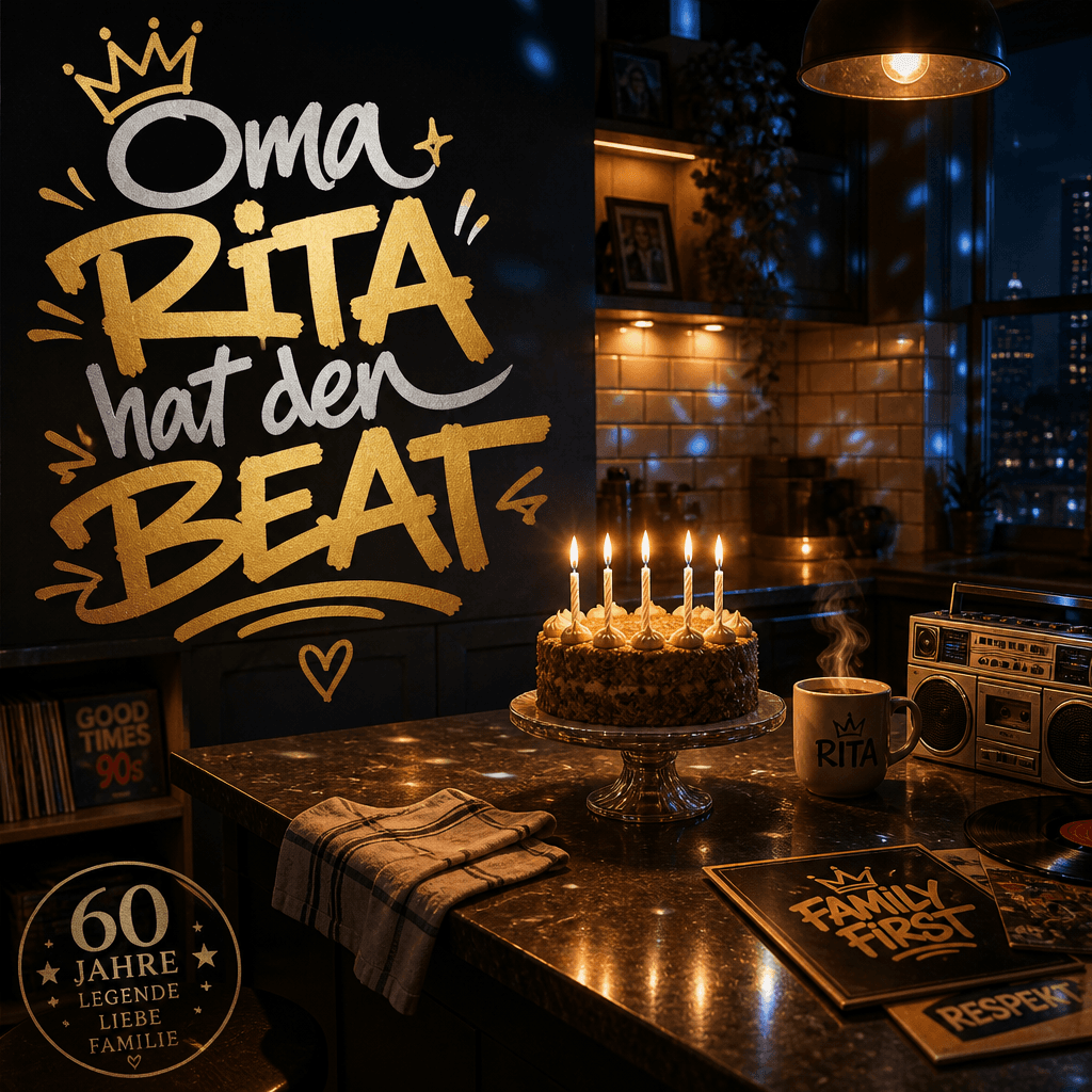 Cover: Oma Rita hat den Beat – Malik zum 60. Geburtstag
