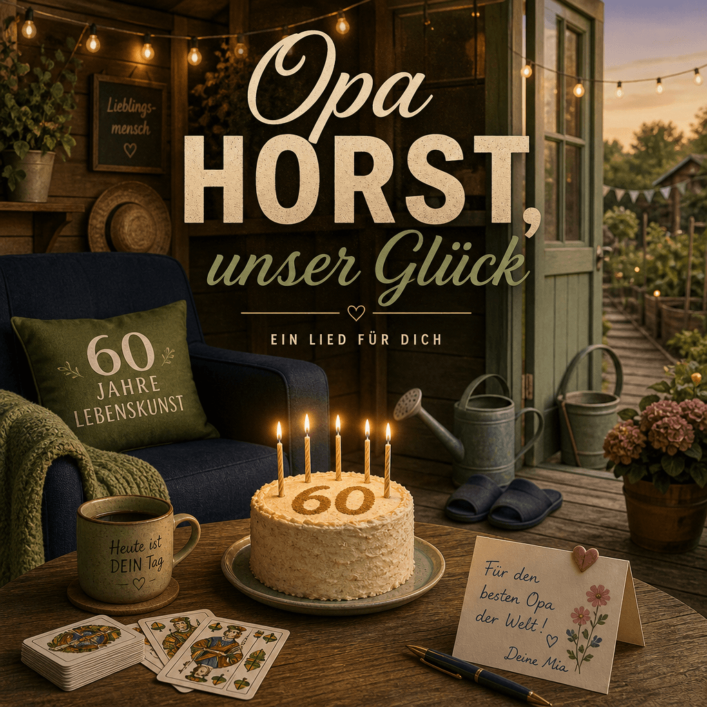 Cover: Mia für Opa Horst – Zum 60. mit Skat & Gartenlaube