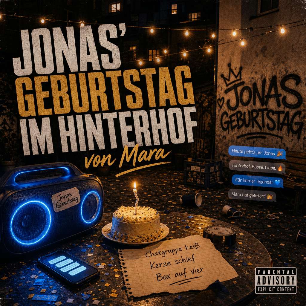 Cover: Jonas’ Geburtstag im Hinterhof – von Mara
