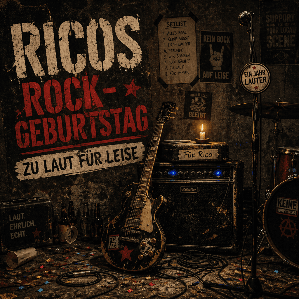 Cover: Ricos Rock-Geburtstag – Zu laut für leise