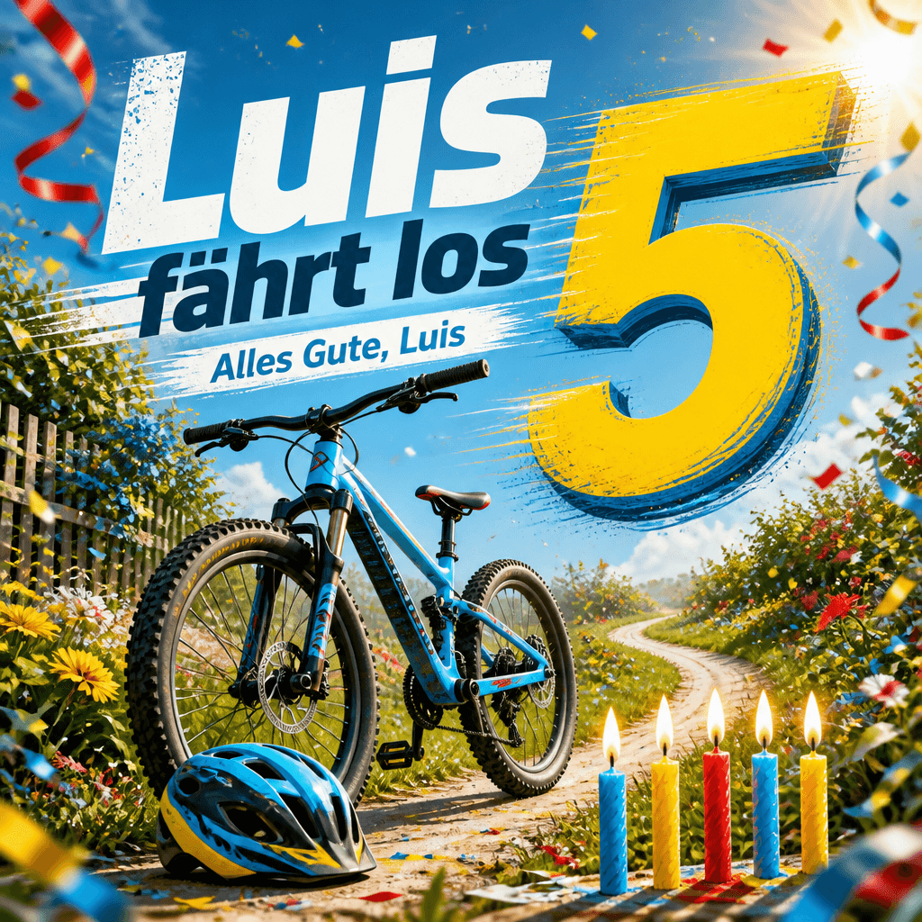 Cover: Luis wird 5 – Mountainbike & große Schwesterrolle (Variante A)