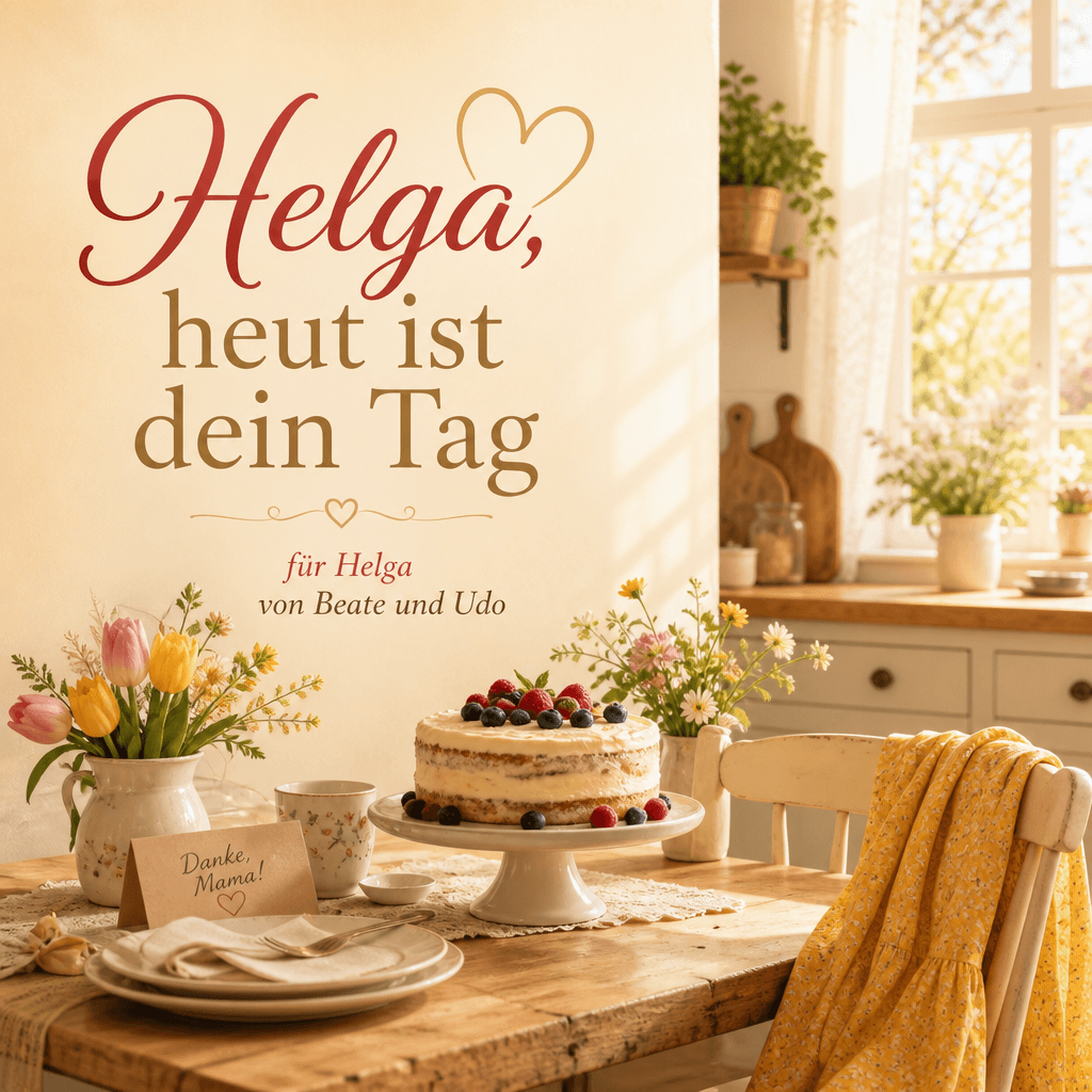 Cover: Beate und Udo für Mama Helga – der Küchentisch