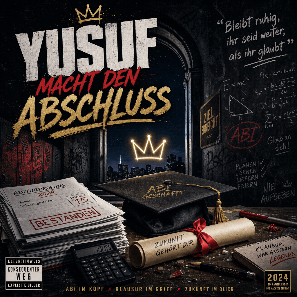 Cover: Stufe für Yusuf – Abi mit Punchline